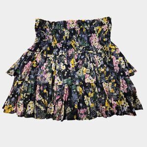 We're All Pretty Girls Mixology Juni Floral Skirt Smocked Tiered M Flirty NWT